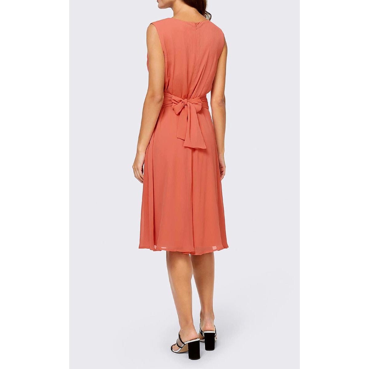 Designer-Cocktailkleid papaya