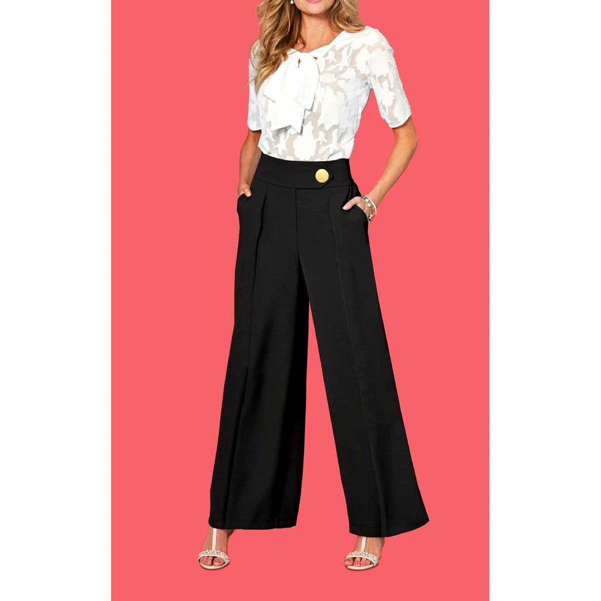 Bluse m. Schluppe weiß