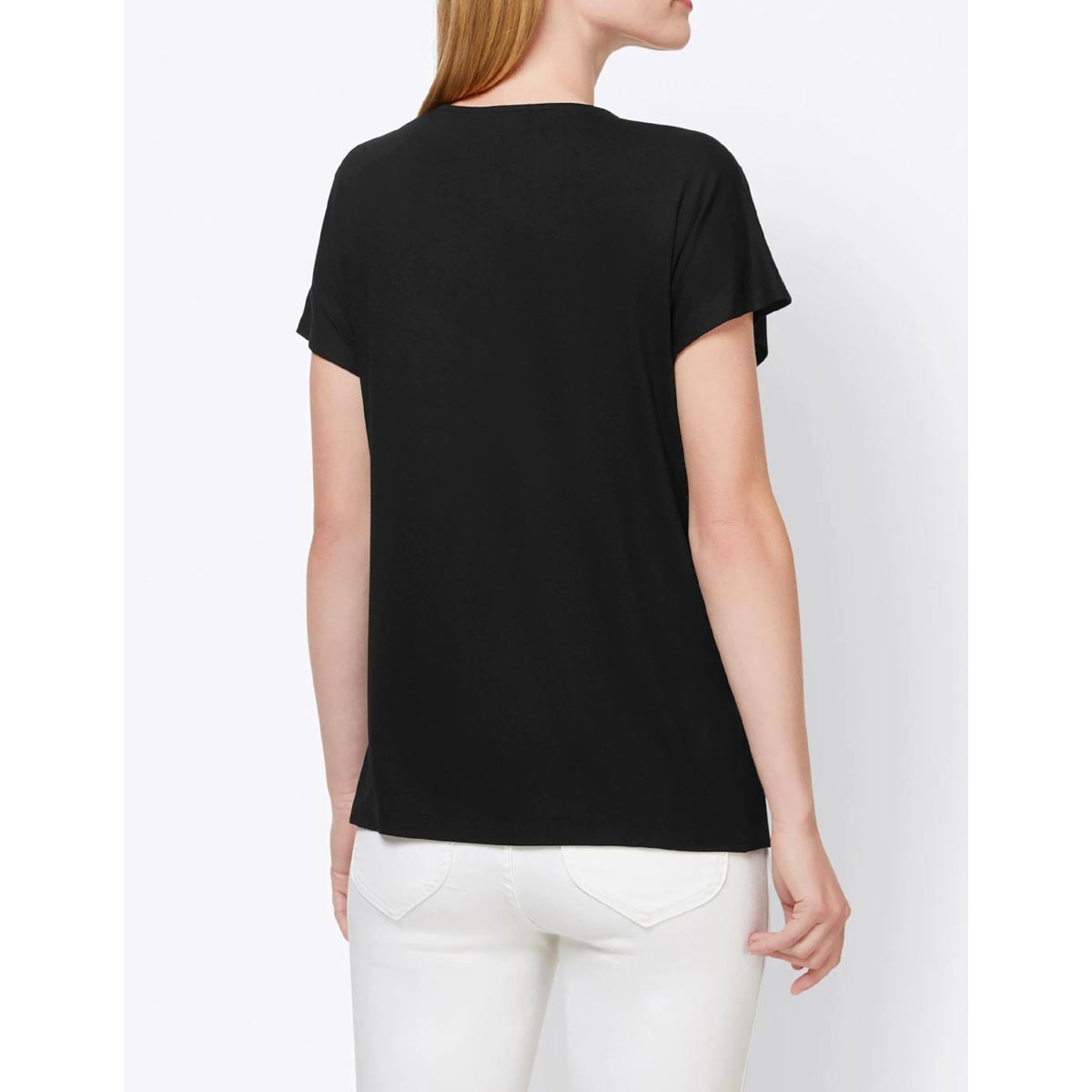Designer-Shirt m. Schnürung schwarz