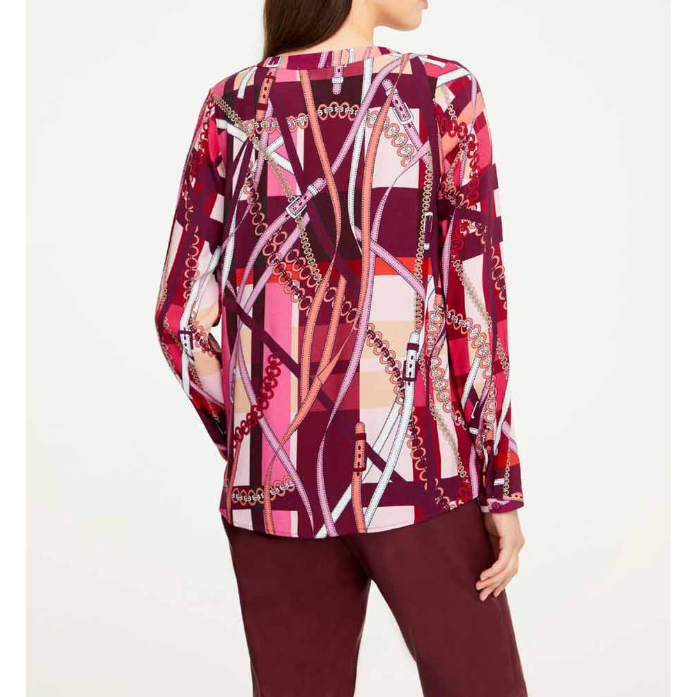 Designer-Druckbluse bunt