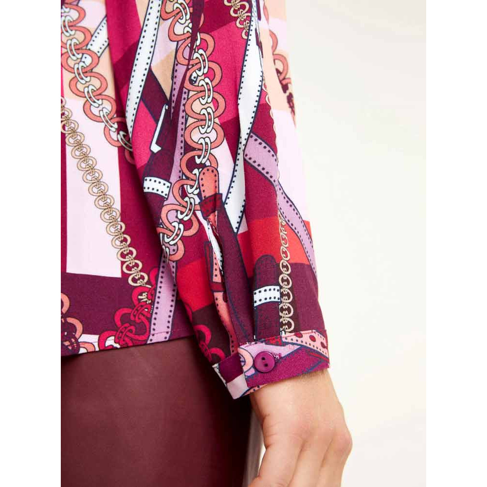 Designer-Druckbluse bunt