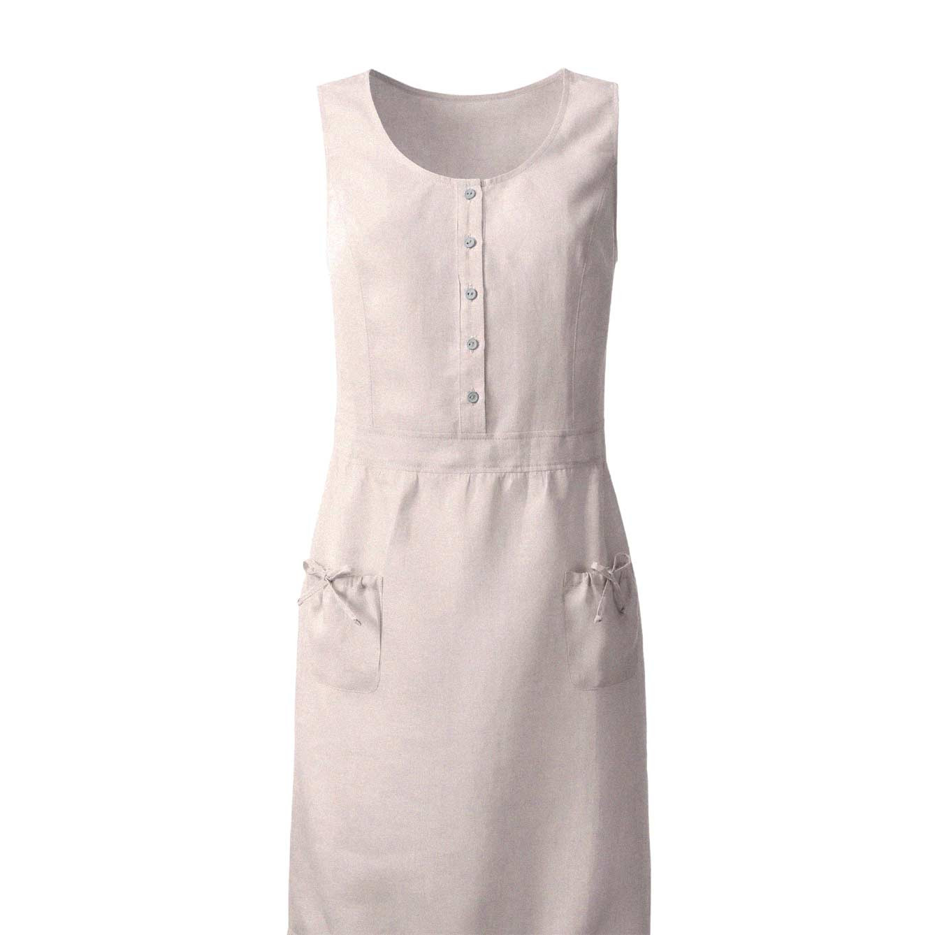 Leinenkleid sesam