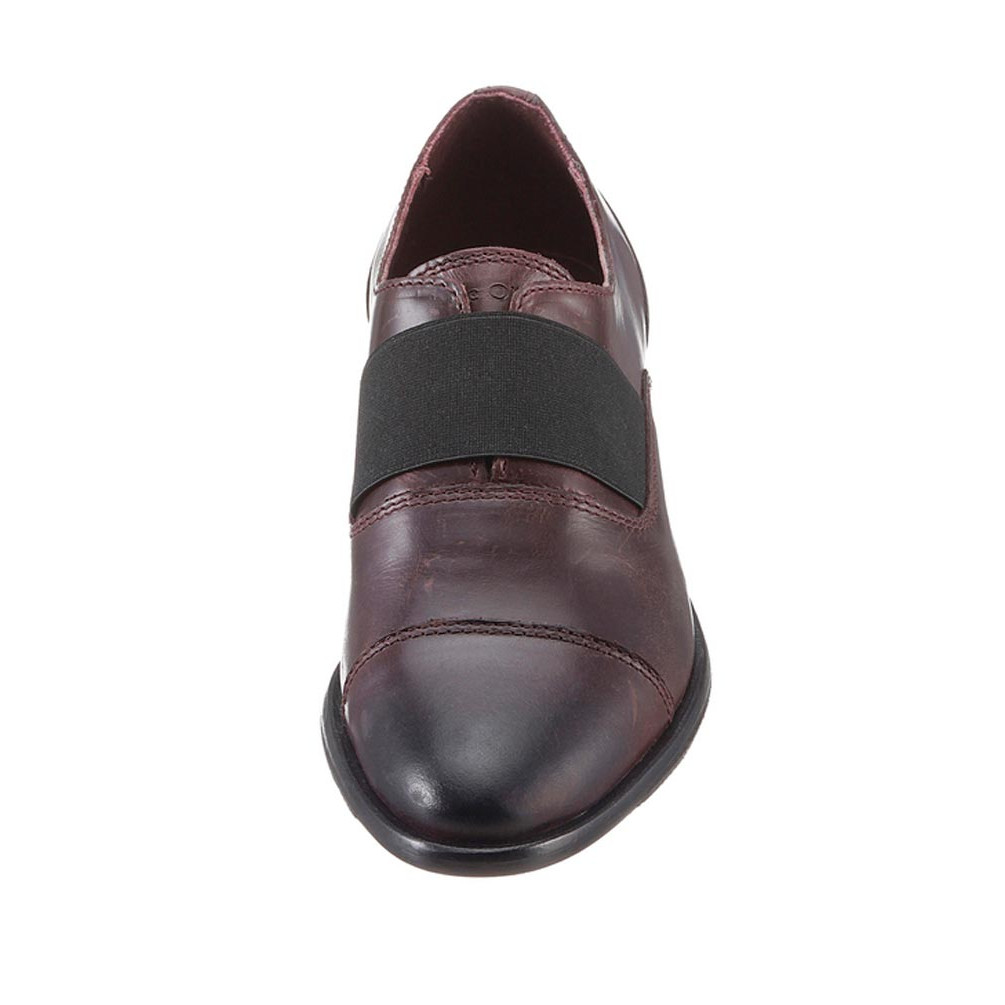 Damen-Marken-Slipper bordeaux