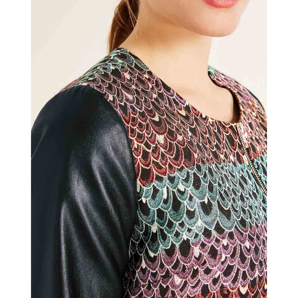 Designer-Blazer schwarz-bunt
