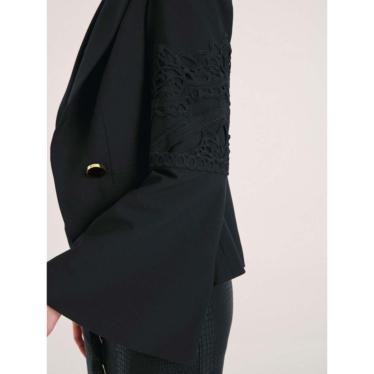Designer-Blazer m. Spitze schwarz