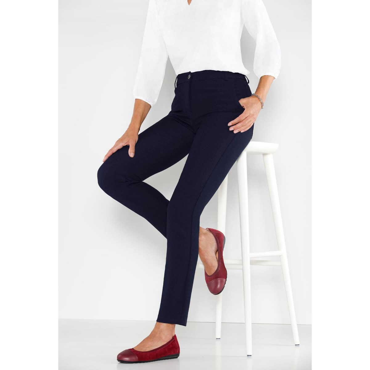 Stretchhose dunkelblau