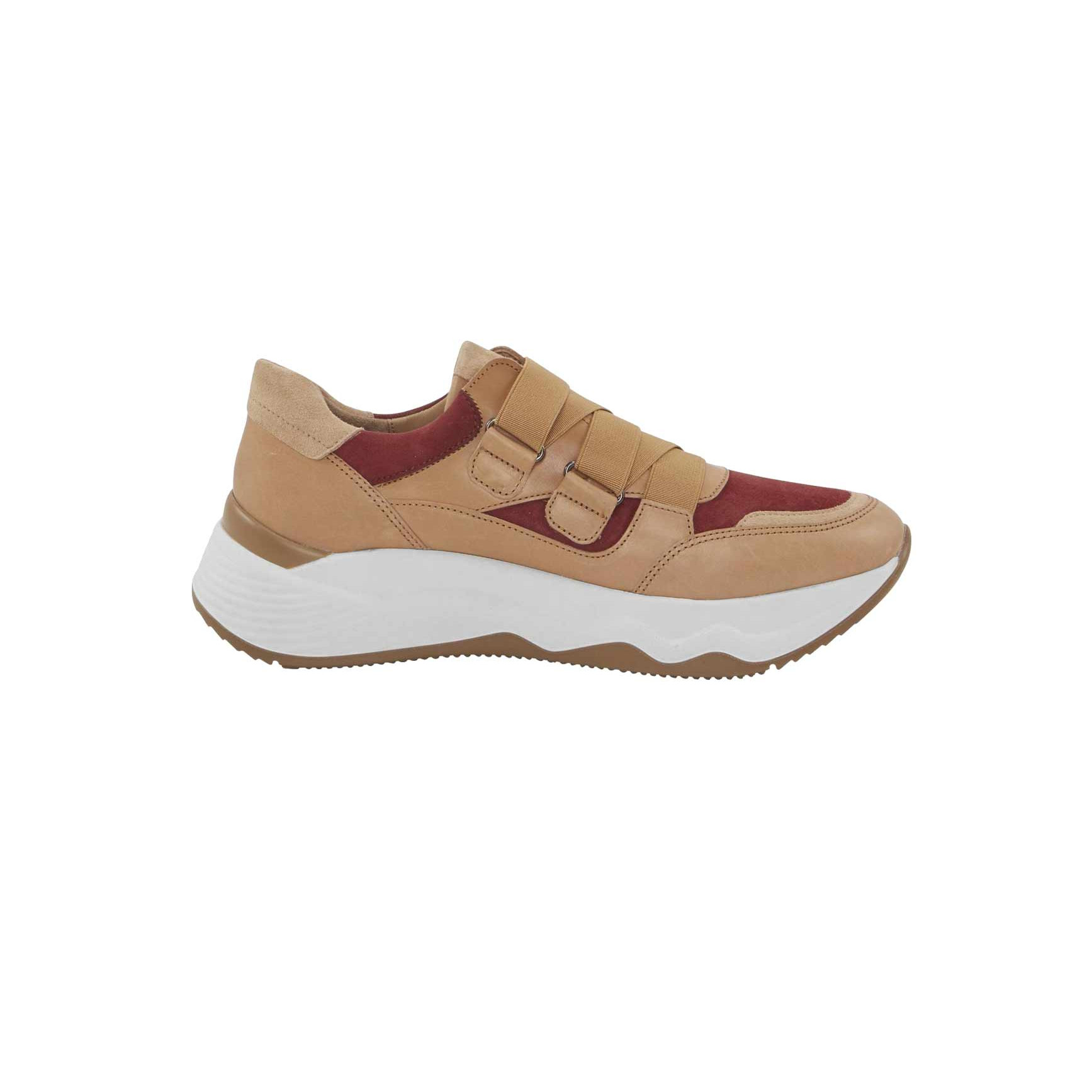 Sneaker camel-red