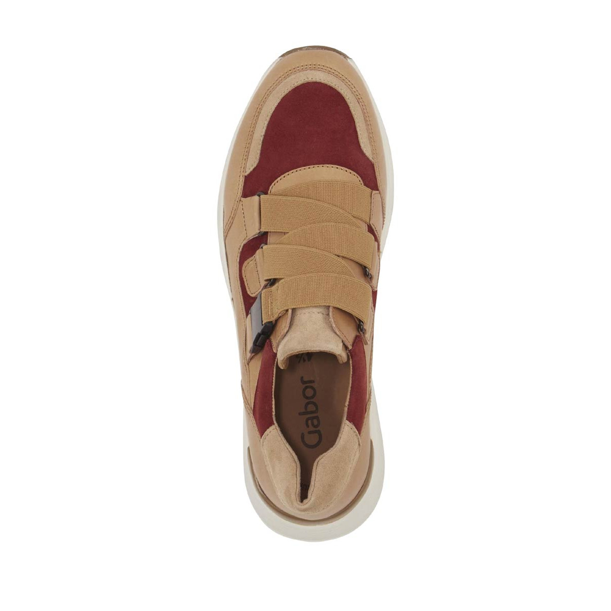 Sneaker camel-red