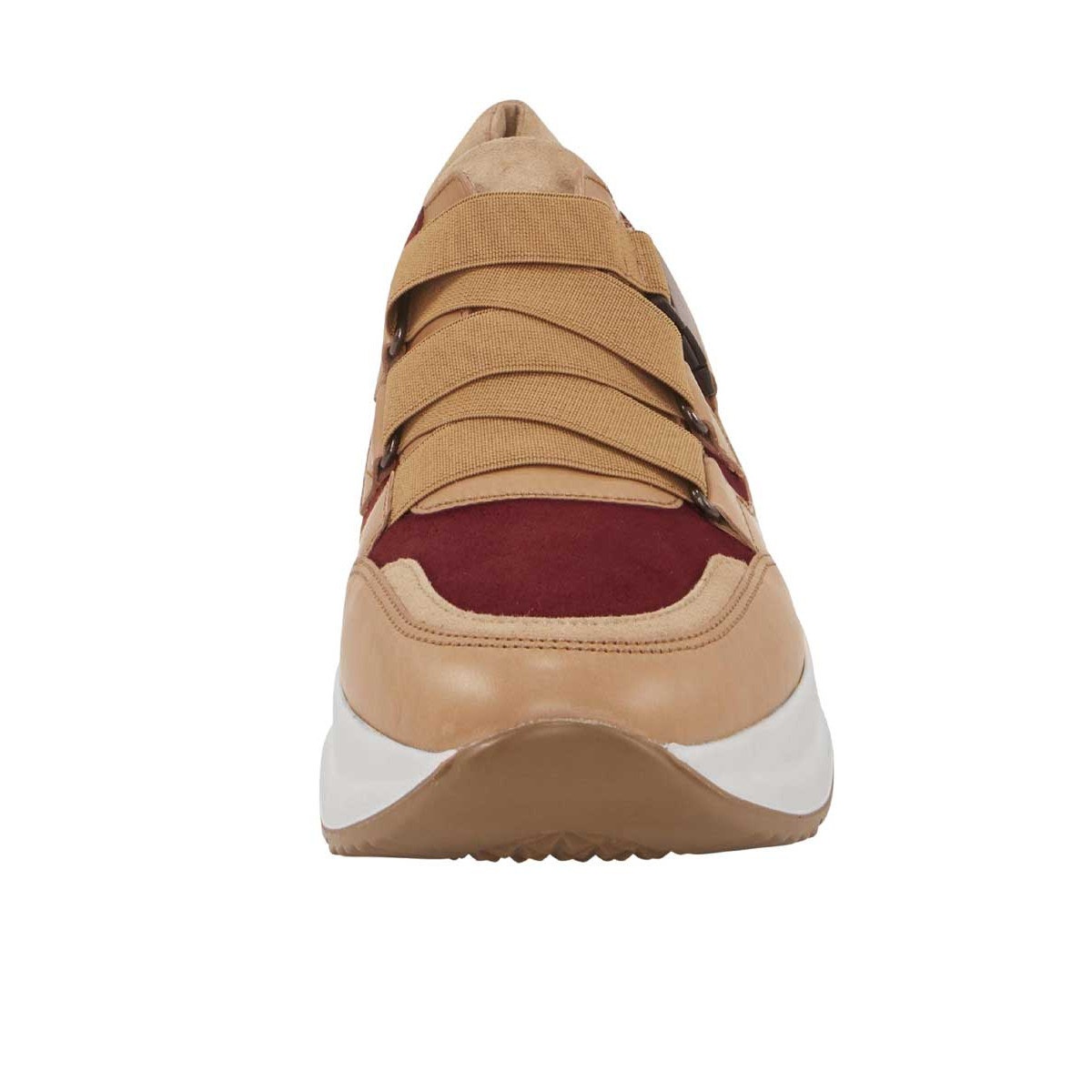 Sneaker camel-red