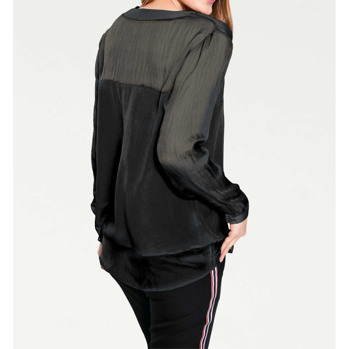 Seidenbluse schwarz
