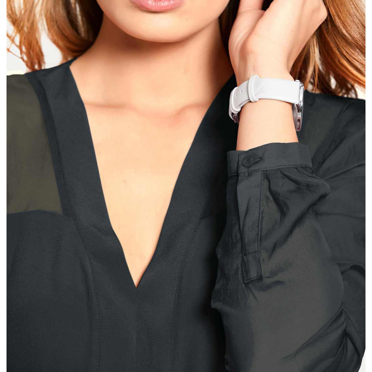 Seidenbluse schwarz