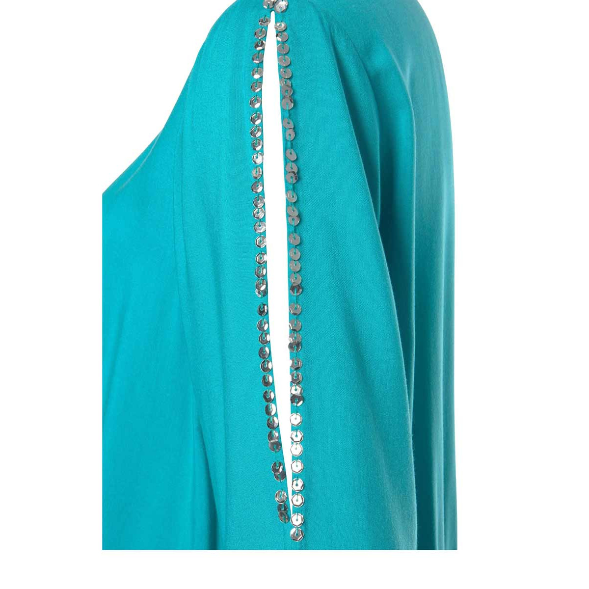 Marken-Strandkleid m. Pailletten türkis