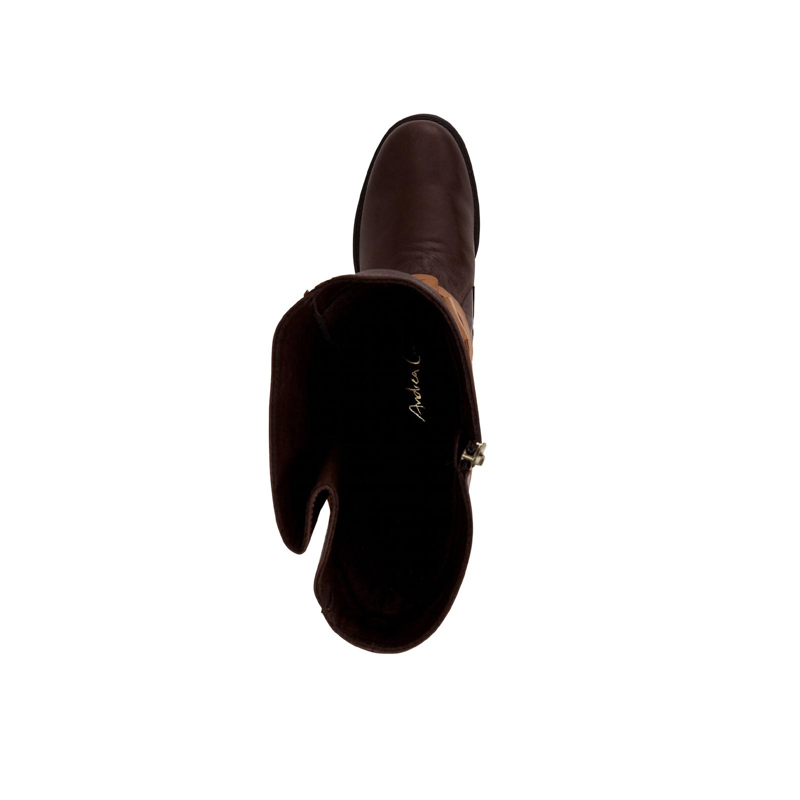 Lederstiefel m. Warmfutter braun-cognac