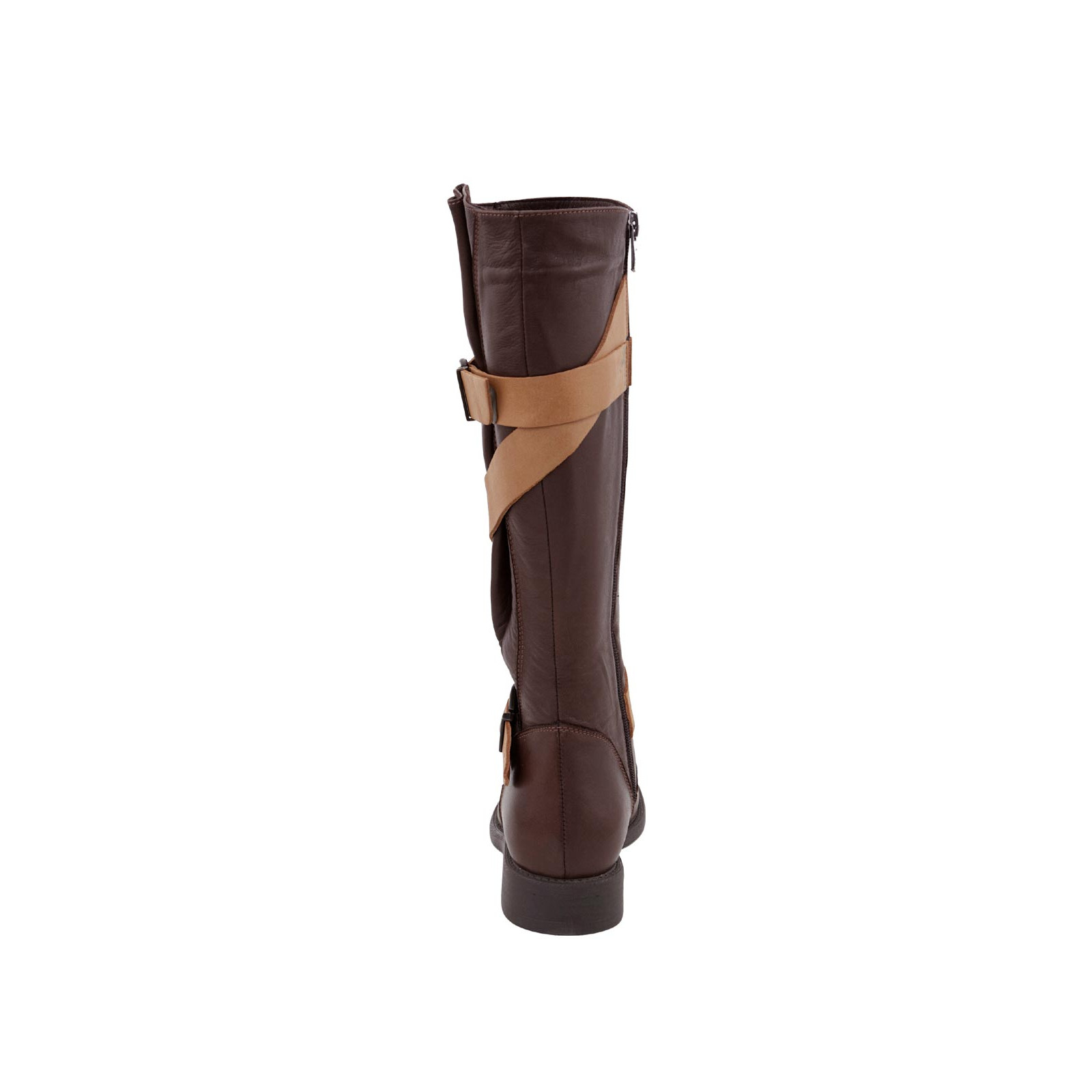 Lederstiefel m. Warmfutter braun-cognac