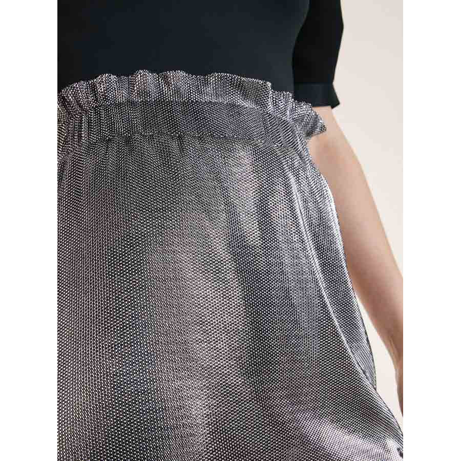 Designer-Rock silberfarben-metallic