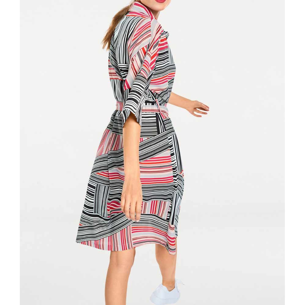 Designer-Druckkleid bunt