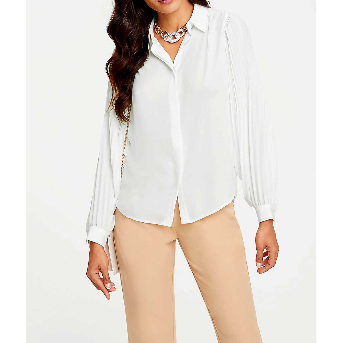 Designer-Bluse ecru