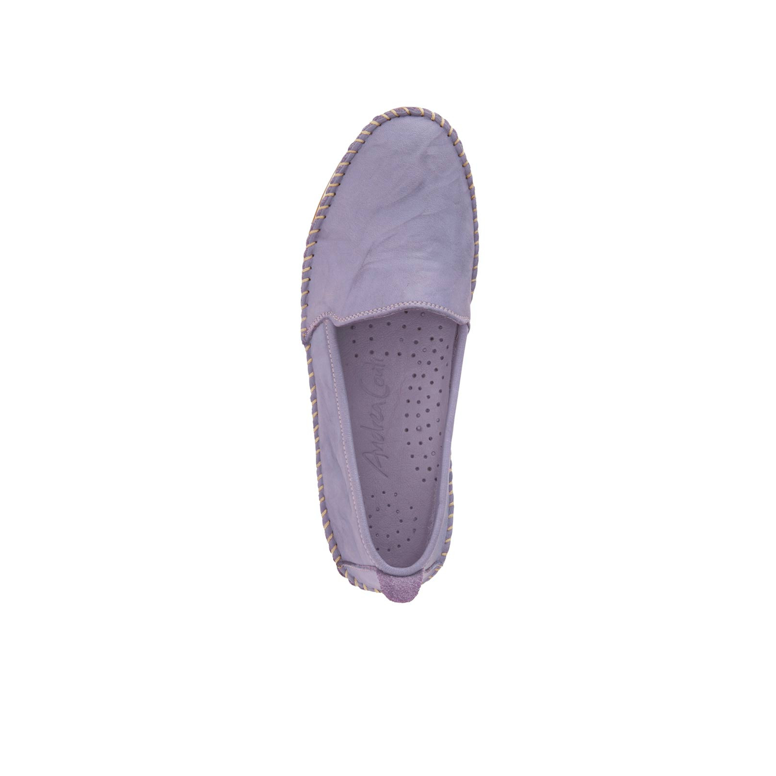 Lederslipper flieder