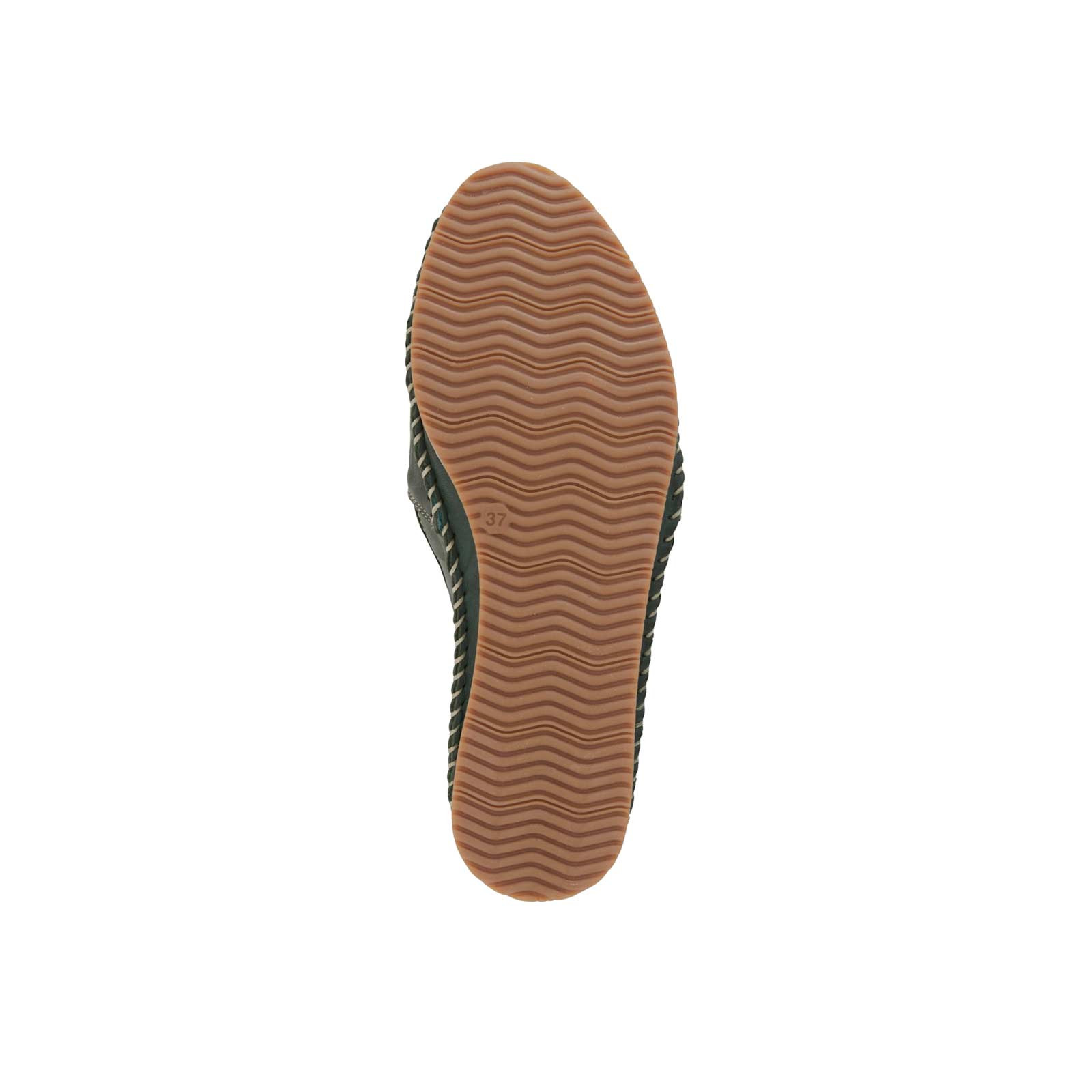 Lederslipper grün