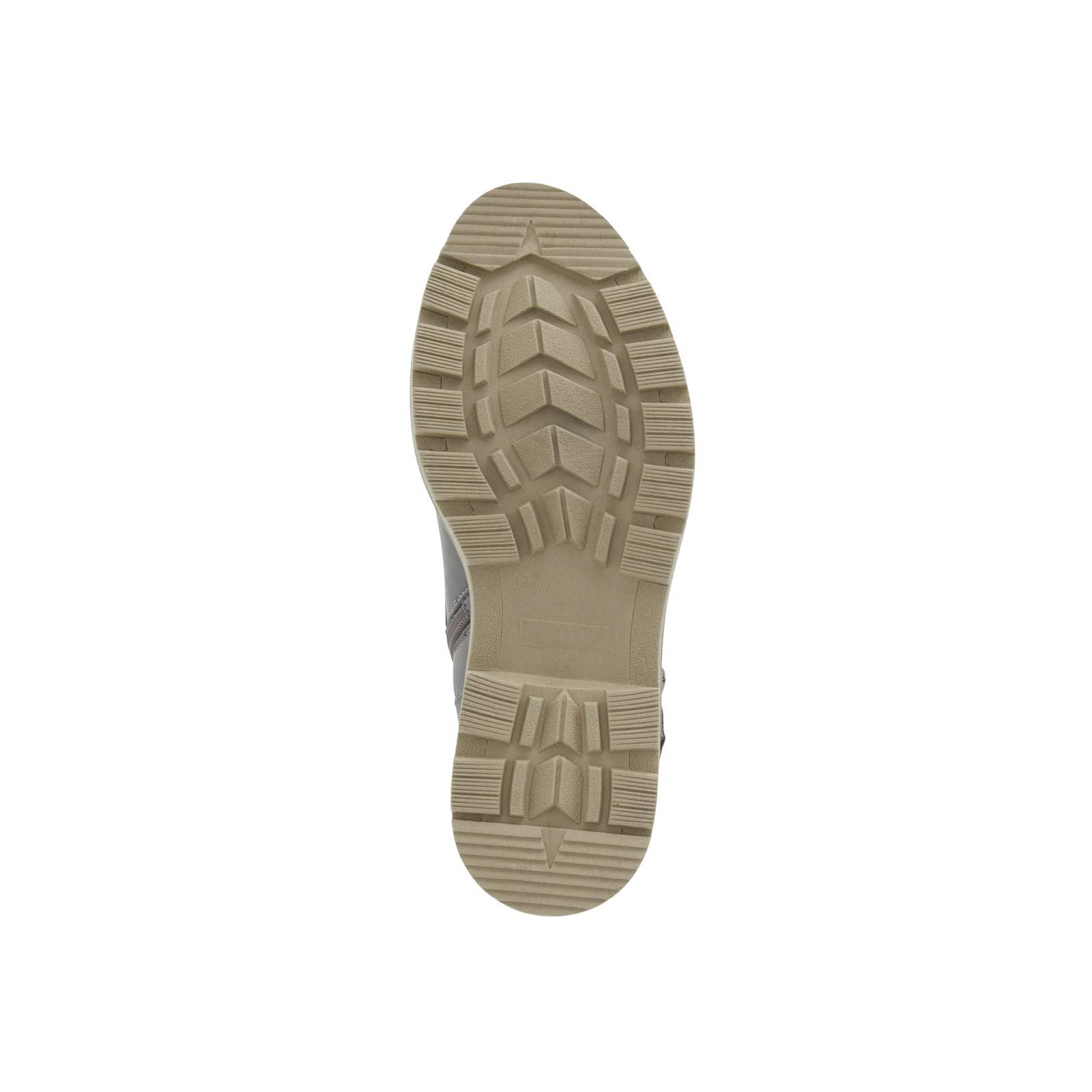 Rind-Nappaleder-Stiefelette grau