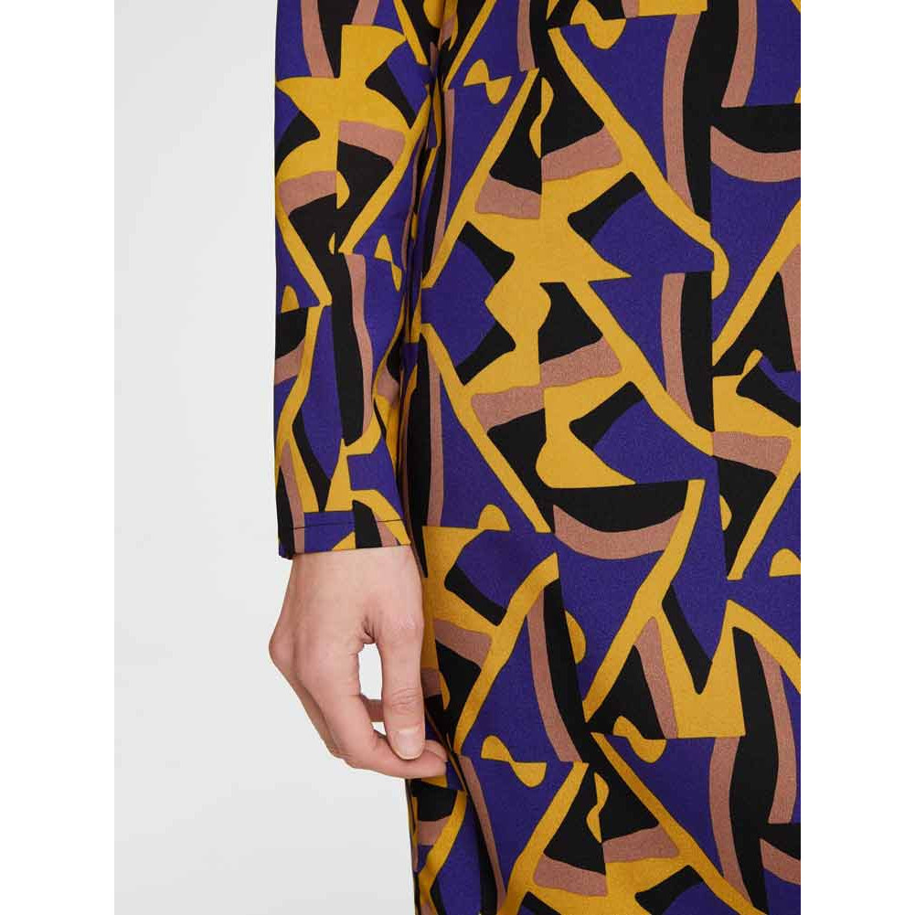 Designer-Druckkleid bunt