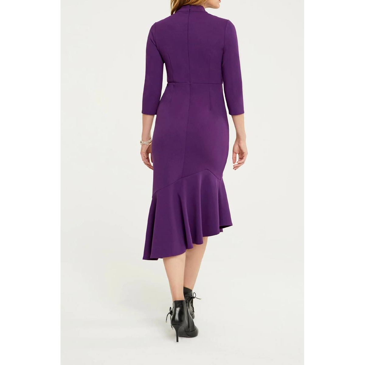 Designer-Kleid dunkellila