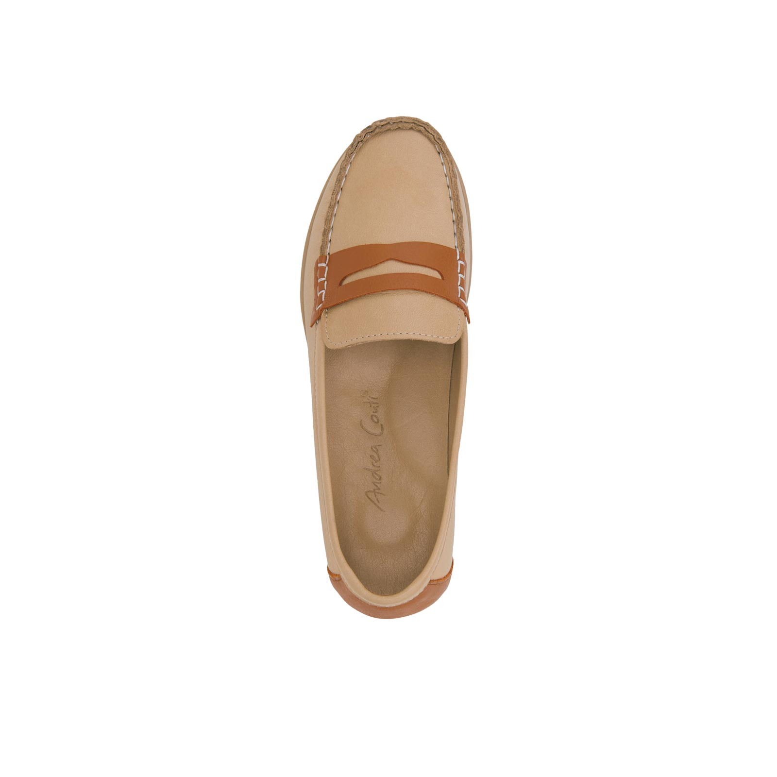 Rind-Nappaleder-Slipper camel-cognac