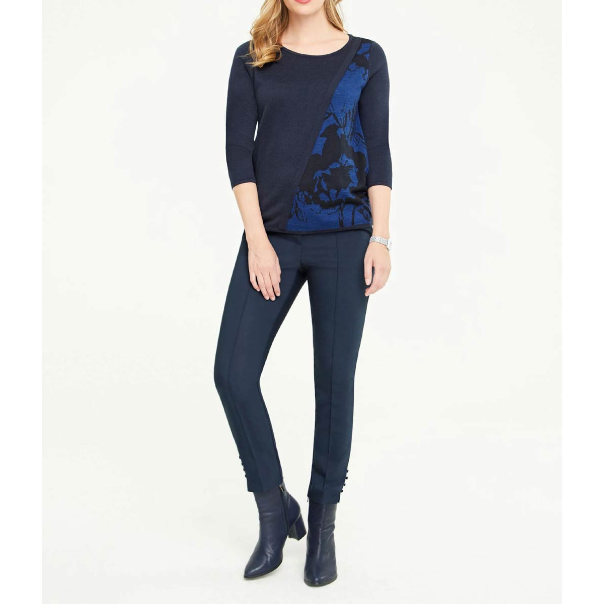 Designer-Pullover marine