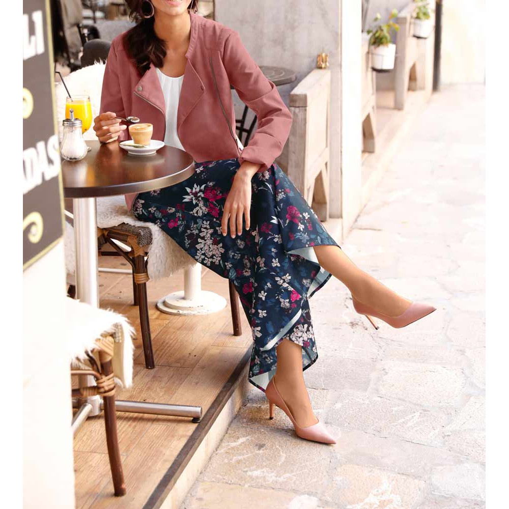 Druckhose blau-bunt