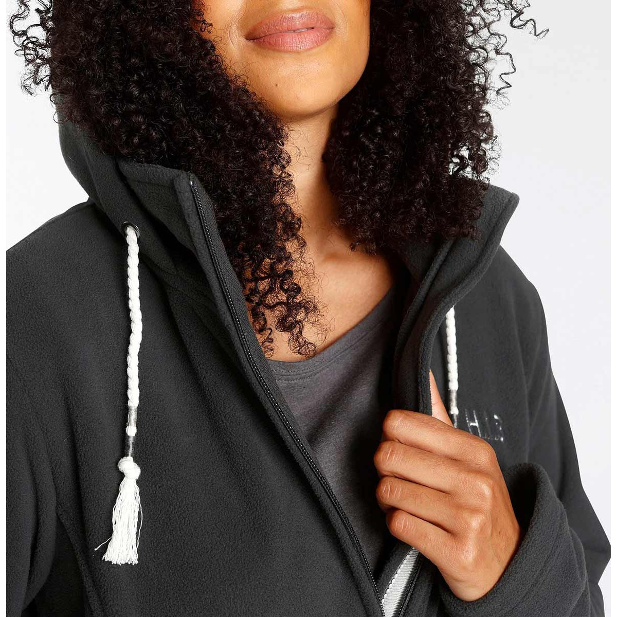Marken-Fleecejacke anthrazit
