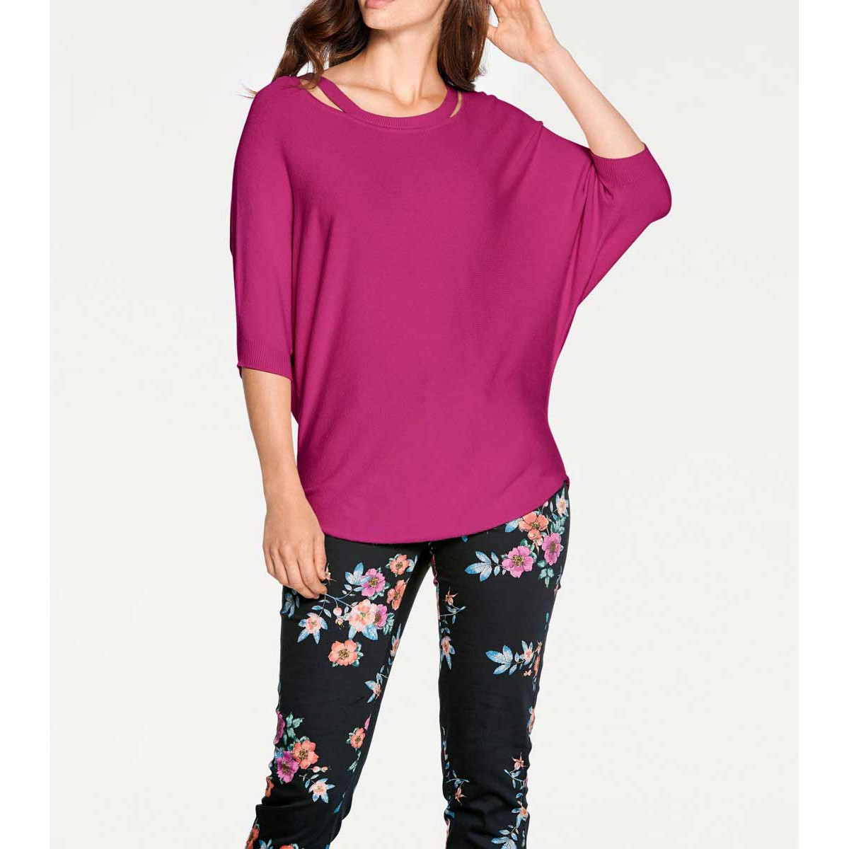 Designer-Feinstrickpullover pink