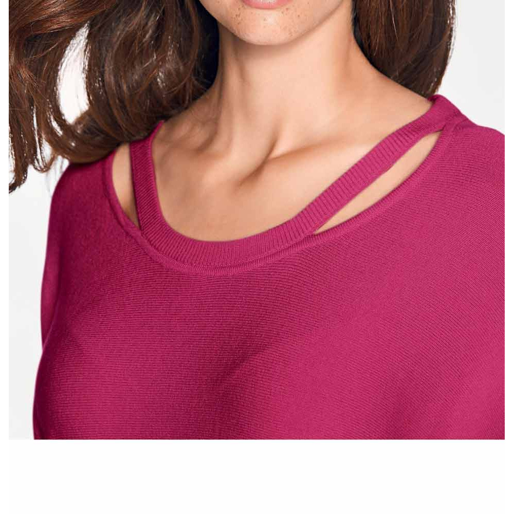 Designer-Feinstrickpullover pink
