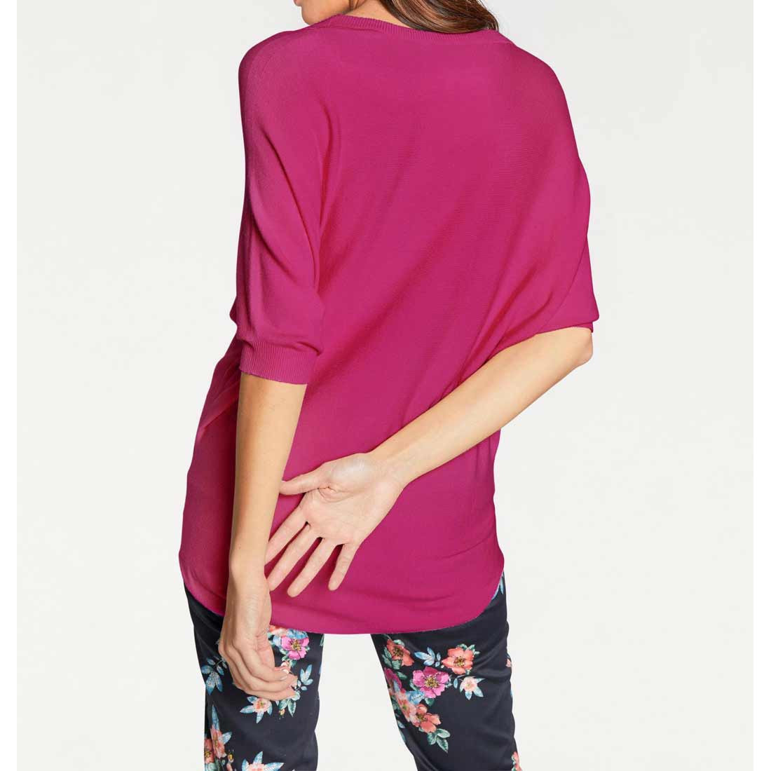 Designer-Feinstrickpullover pink