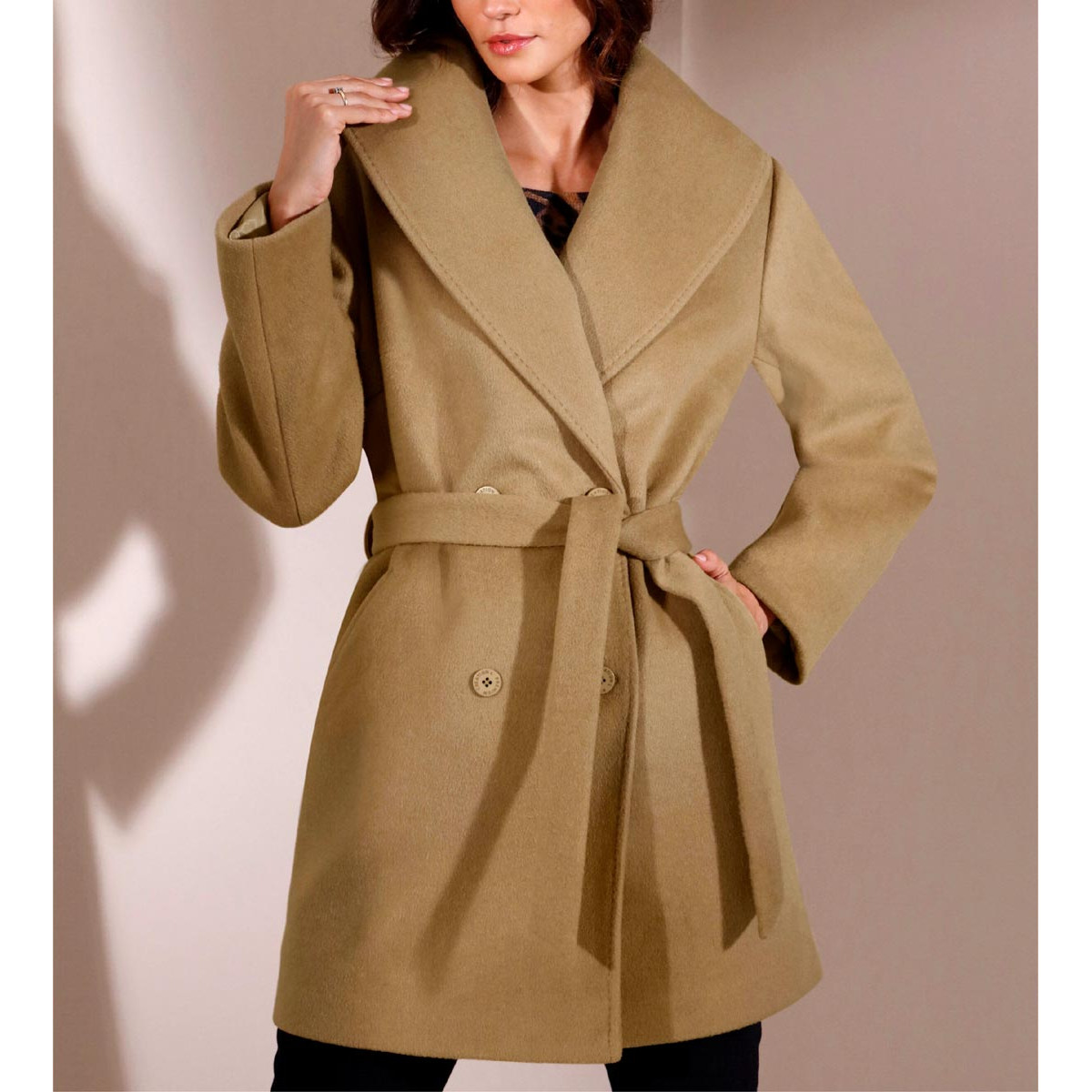 Kaschmir-Jacke camel