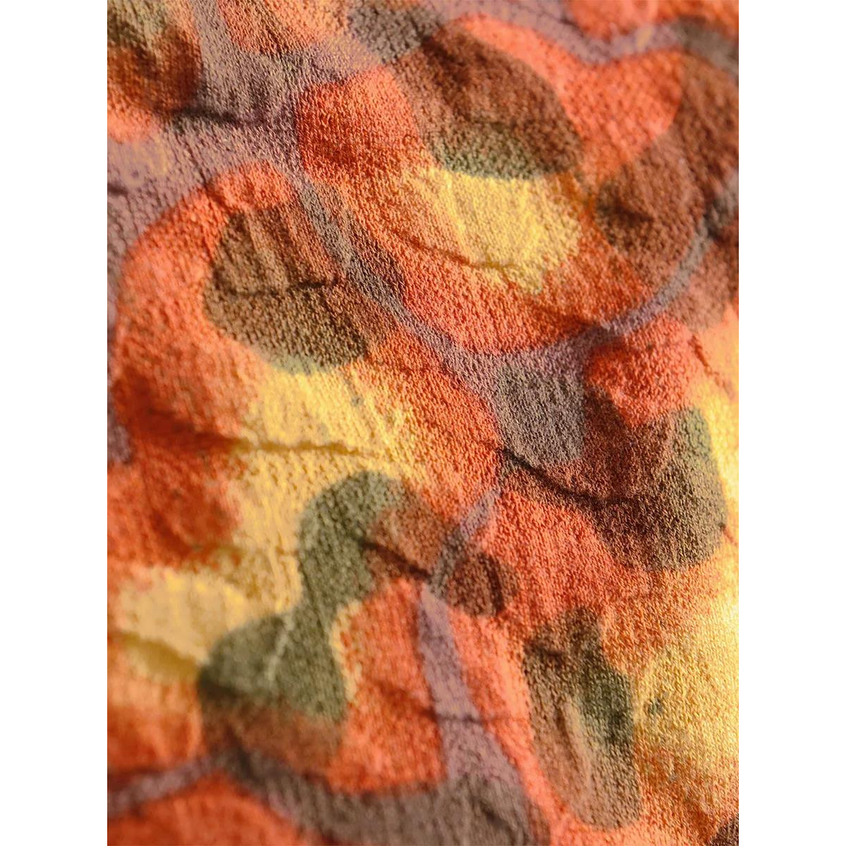 Jacquard-Pullover m. Ajour-Bordüre khaki-gemustert