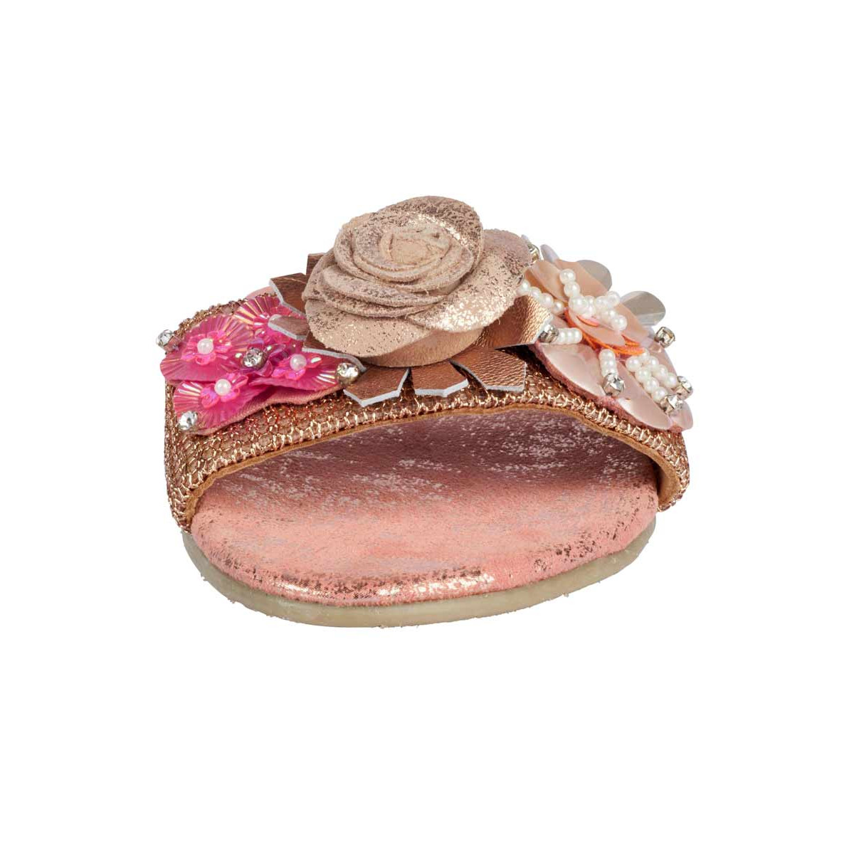 Marken-Pantolette rosé-taupe