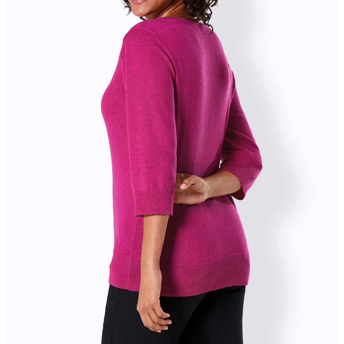 Kaschmir-Merino-Pullover pink