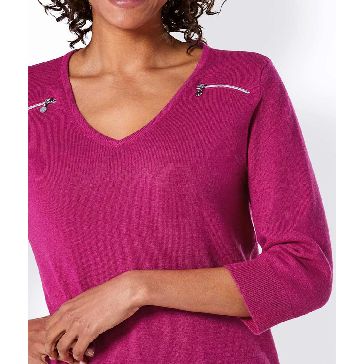 Kaschmir-Merino-Pullover pink