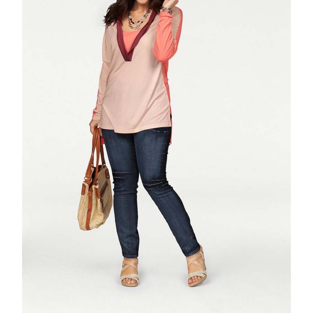 Designer-Tunika rosé-koralle