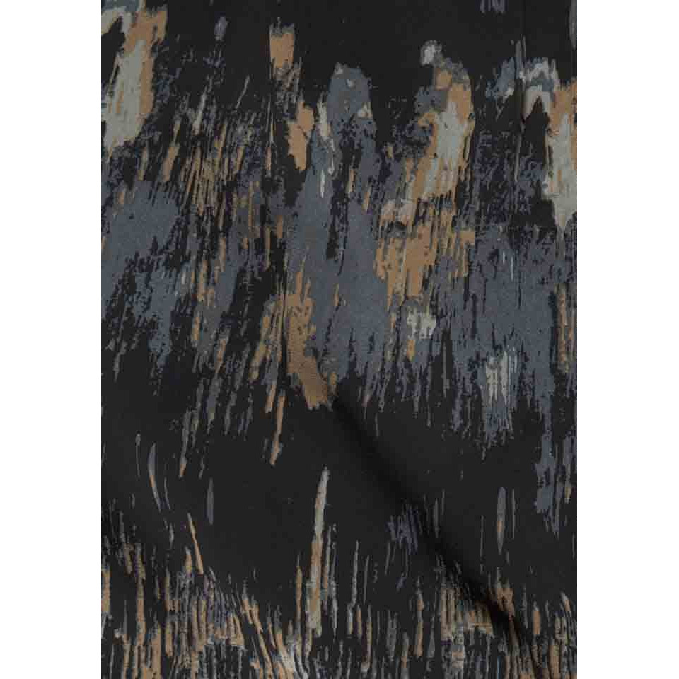 Chiffon dress black-multicolour