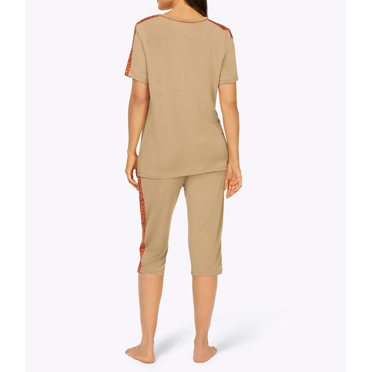 Jersey-Hausanzug camel-mandarine