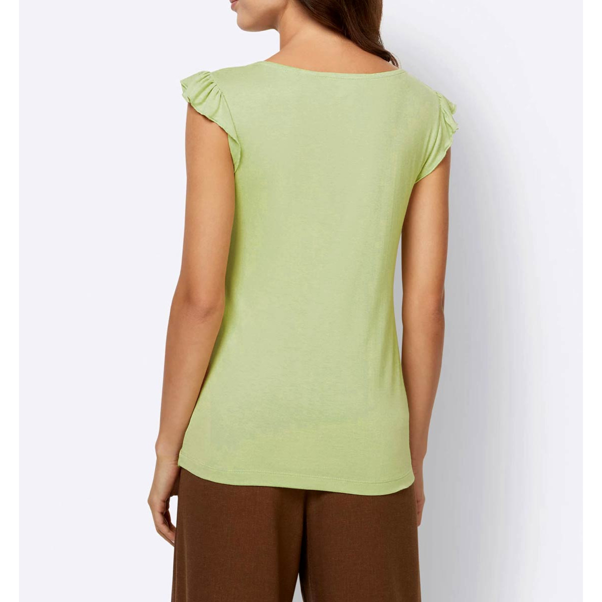 Designer-Knotenshirt lindgrün