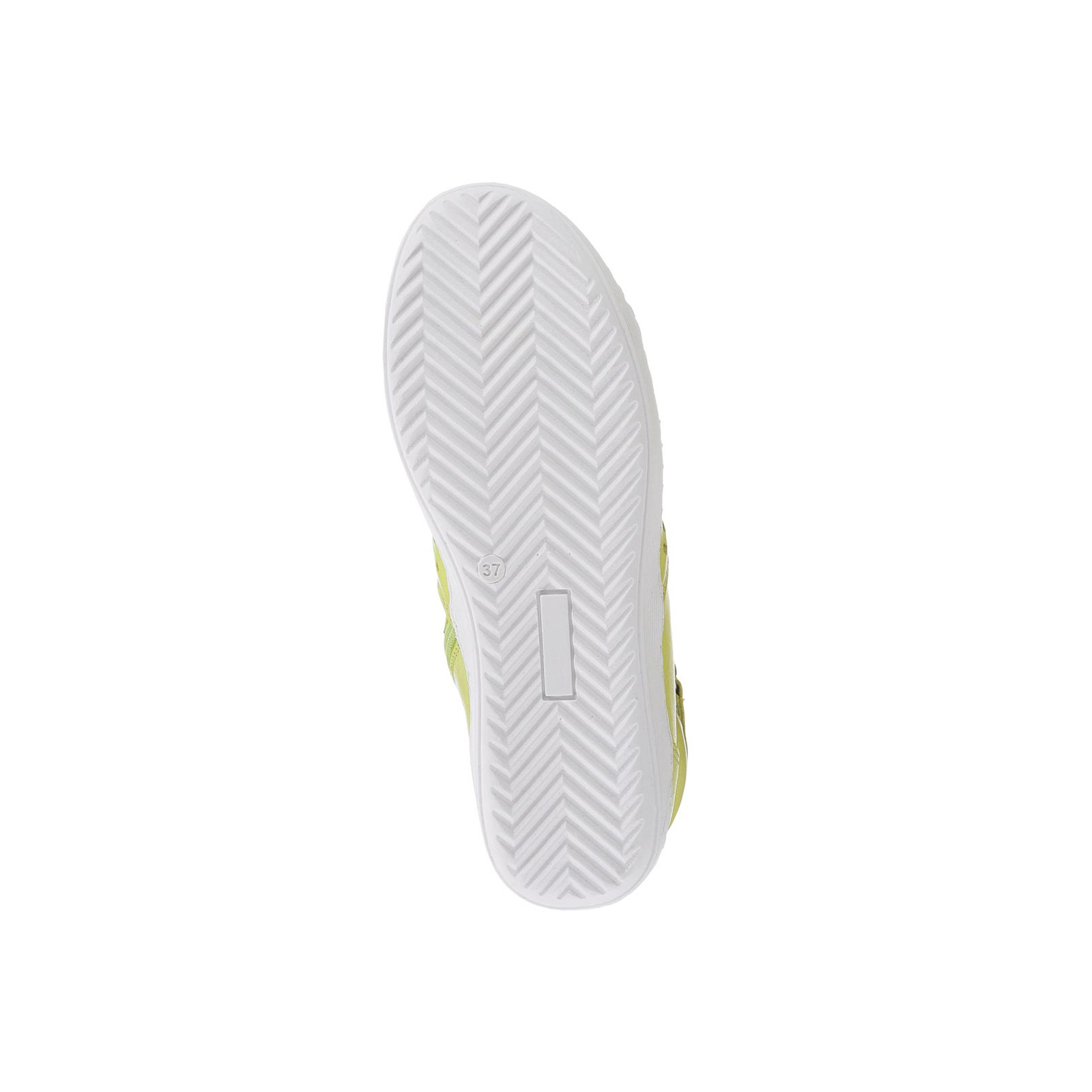 Nappaleder-Hightop-Sneaker limettengelb