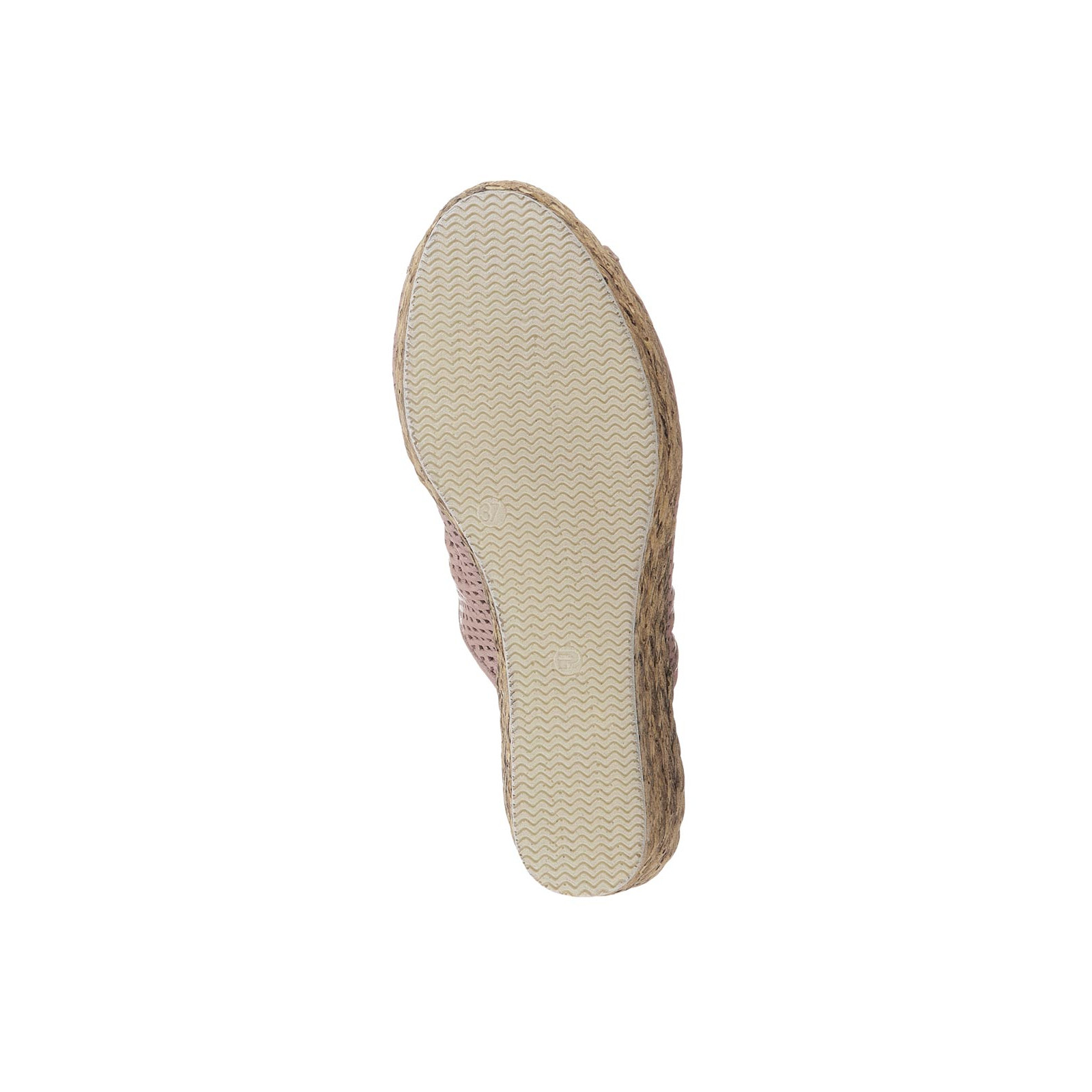 Nappaleder-Pantolette m. Lochmuster altrosa