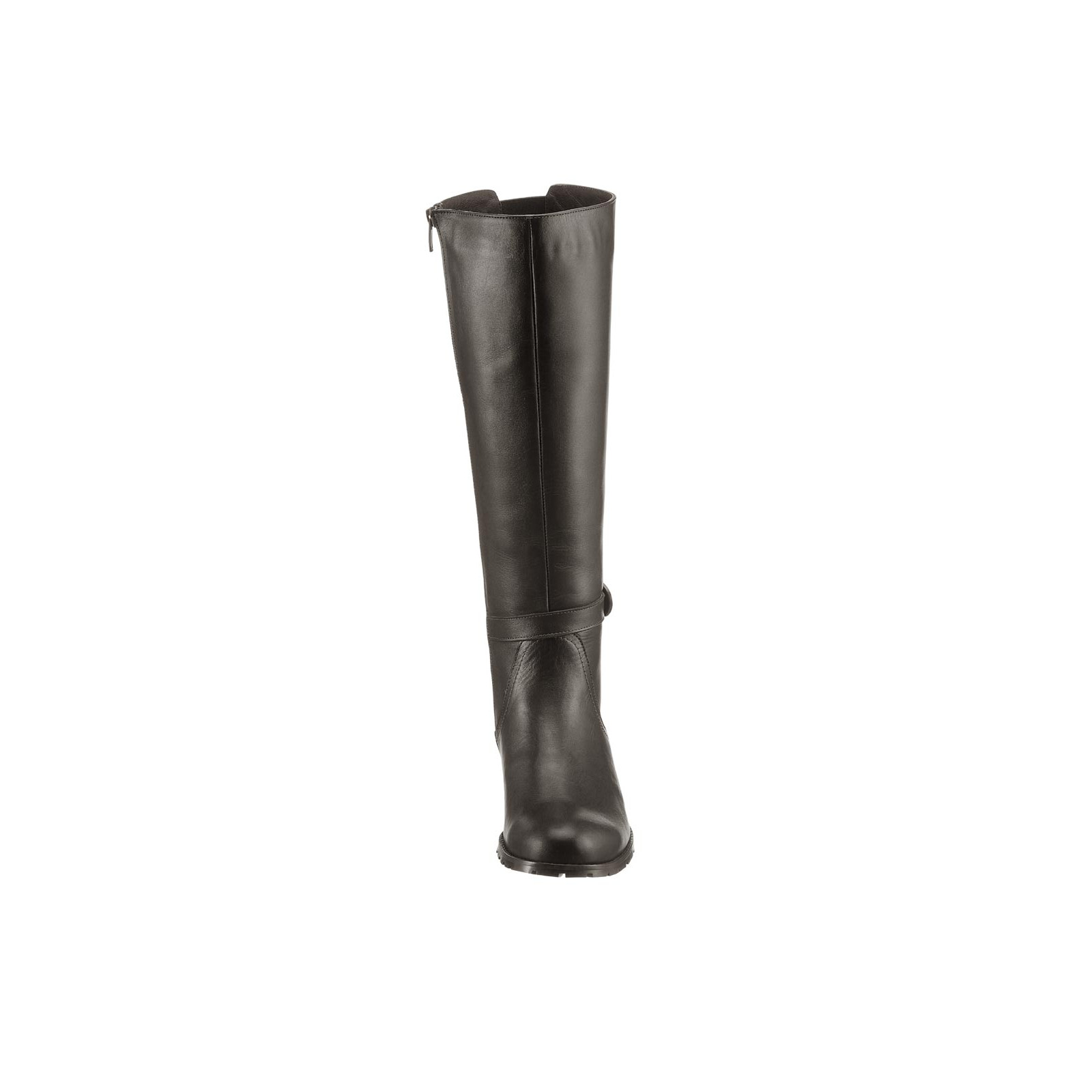 Marken-Rind-Nappaleder-Stiefel m.Stretcheinsatz braun