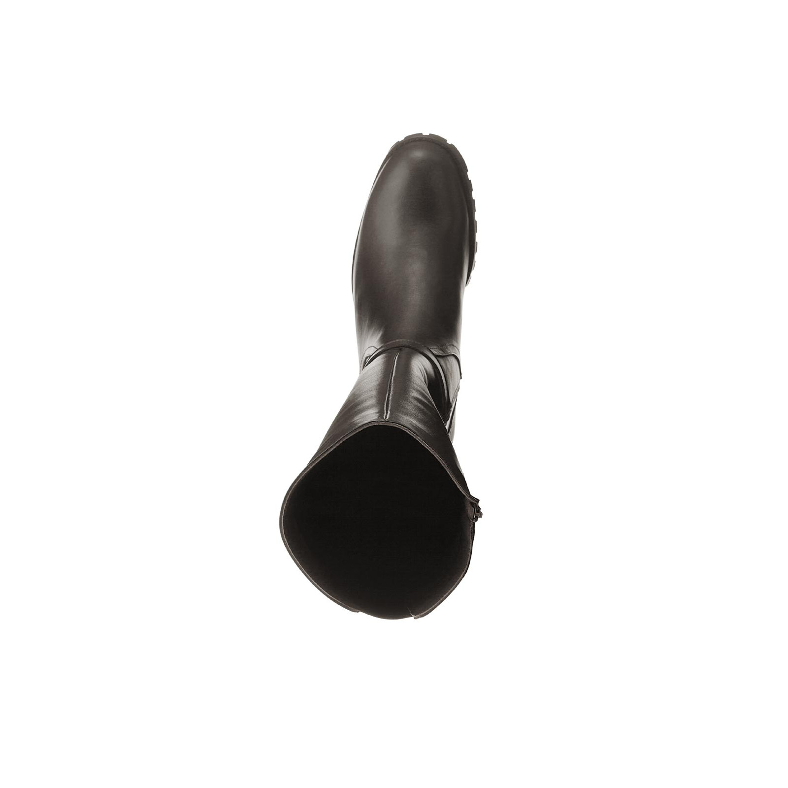 Marken-Rind-Nappaleder-Stiefel m.Stretcheinsatz braun