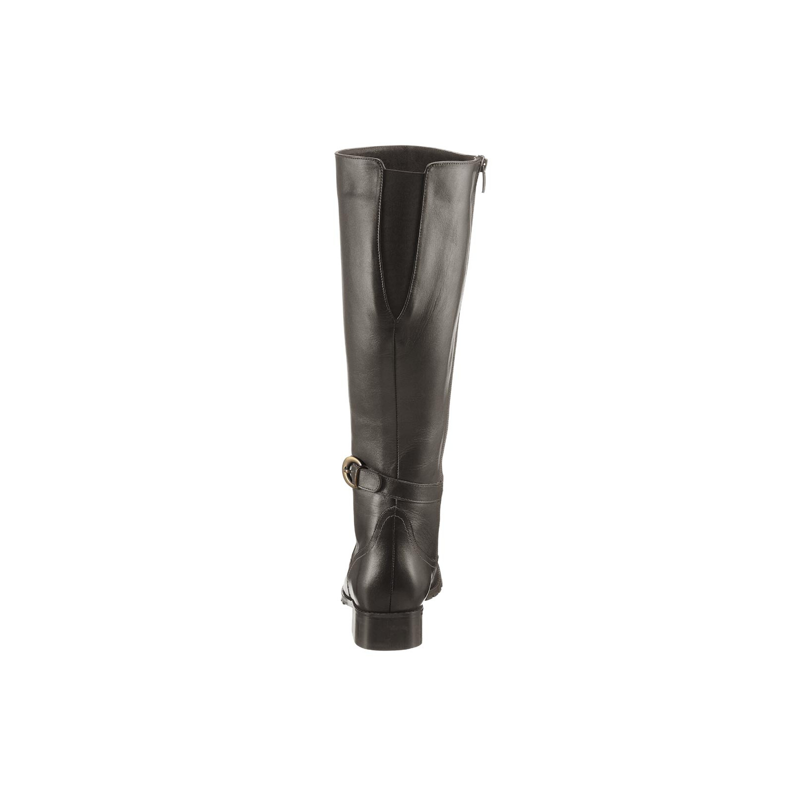 Marken-Rind-Nappaleder-Stiefel m.Stretcheinsatz braun