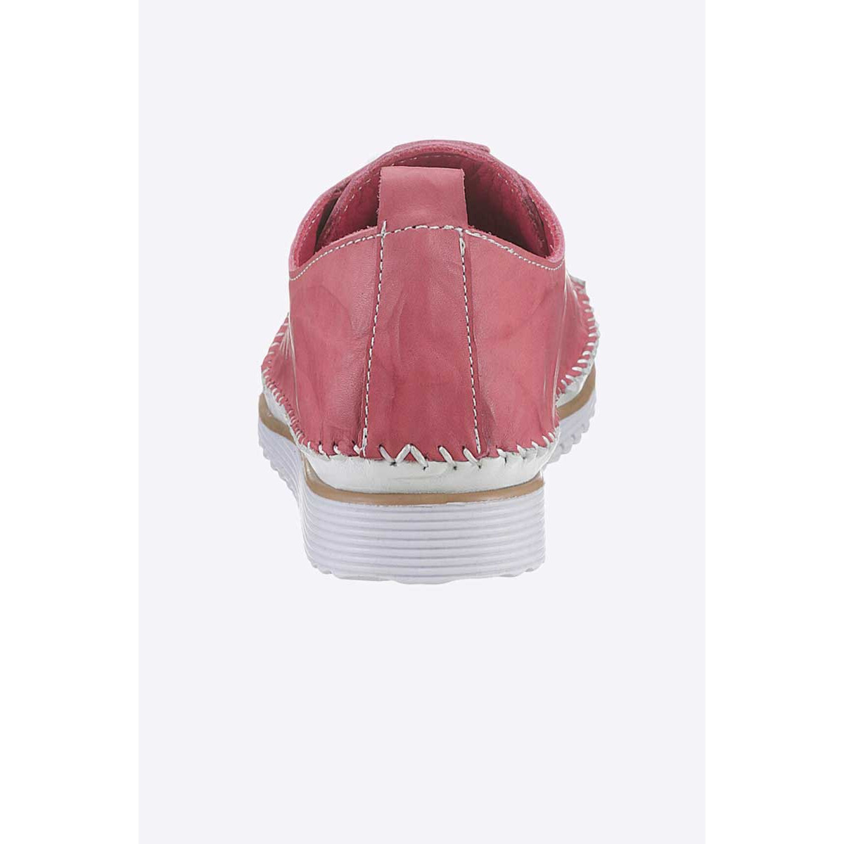 Rind-Nappaleder-Schnürer m.Handnaht pink
