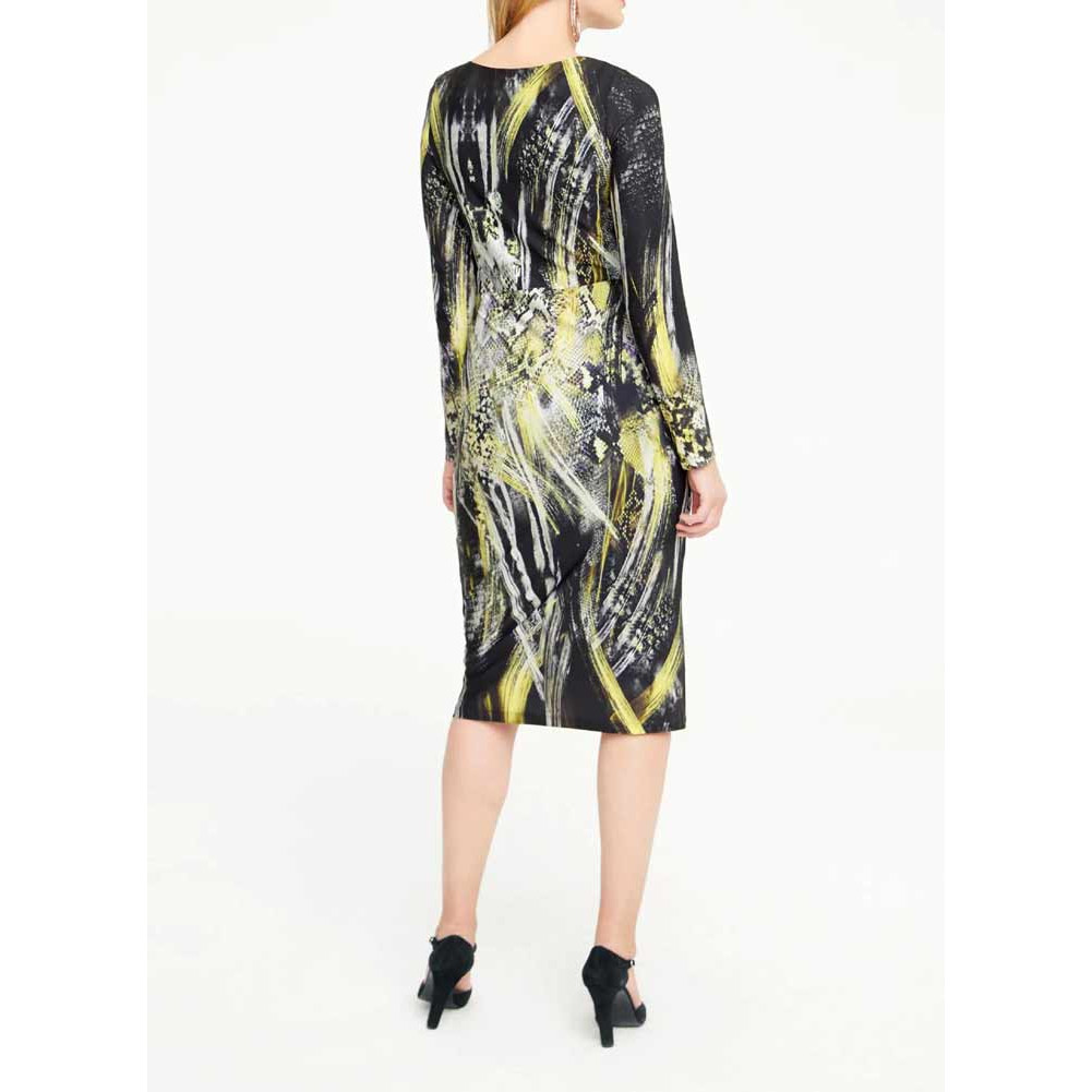 Designer-Druckkleid bunt