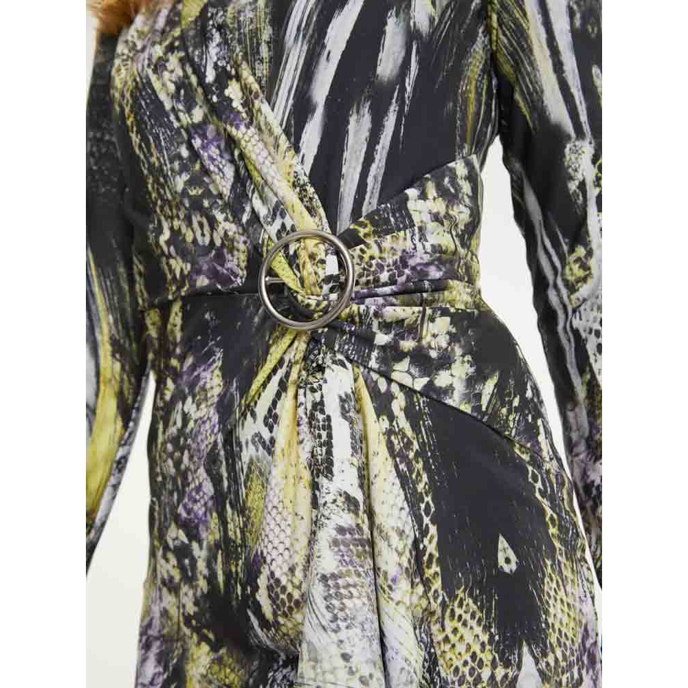 Designer-Druckkleid bunt